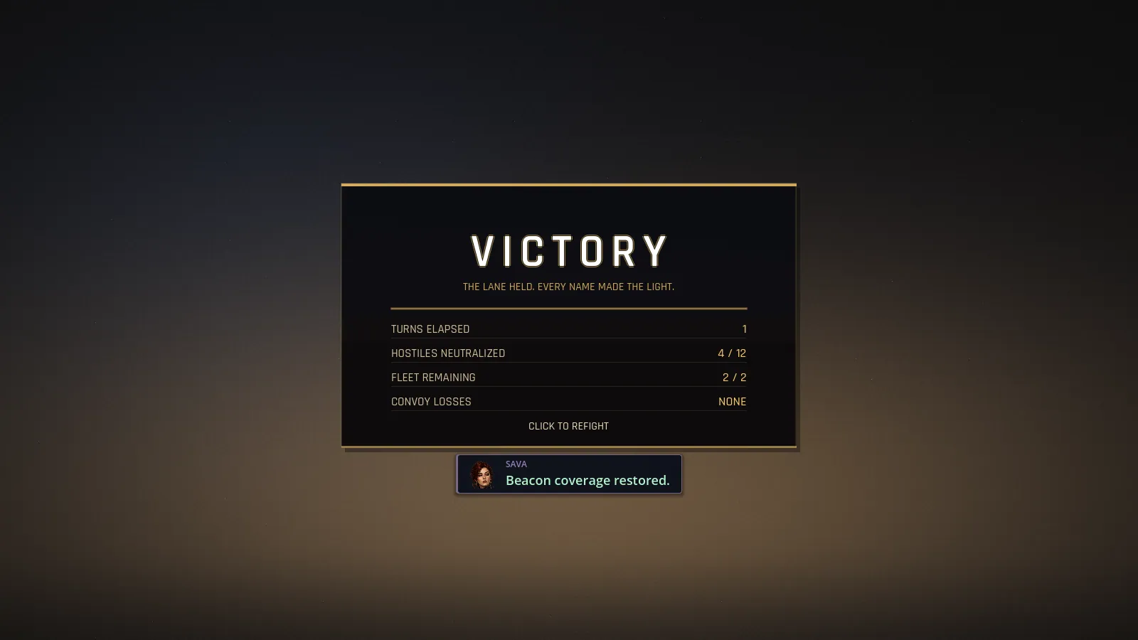 Allocate energy between shields, weapons, and engines each turn.